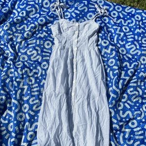 Urban Outfitters Blue/white maxi dress
